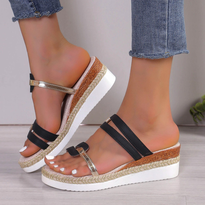 Women's Glitter Platform Sandals