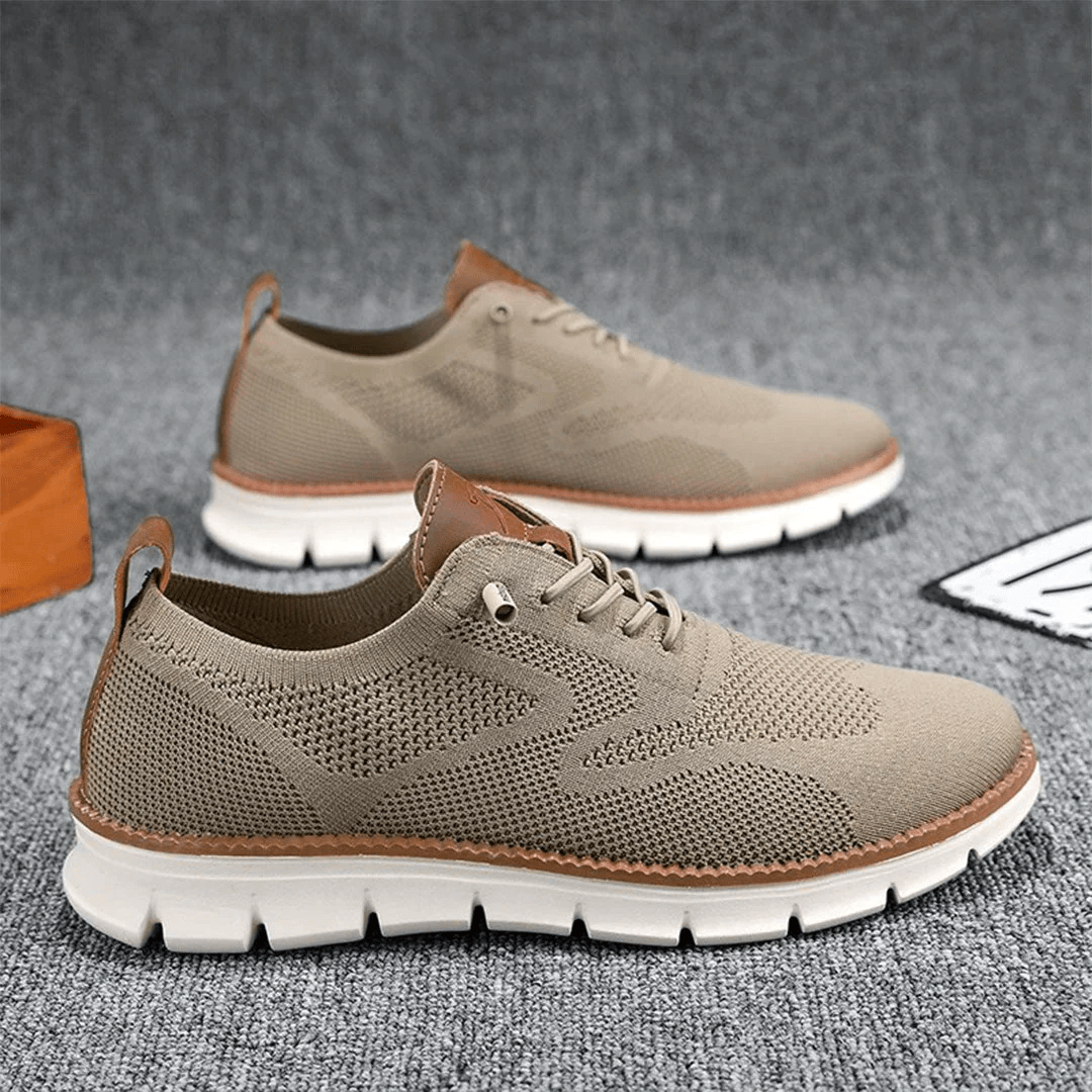 Stylish men's orthopedic sneakers, cushioned for comfort and breathable design.