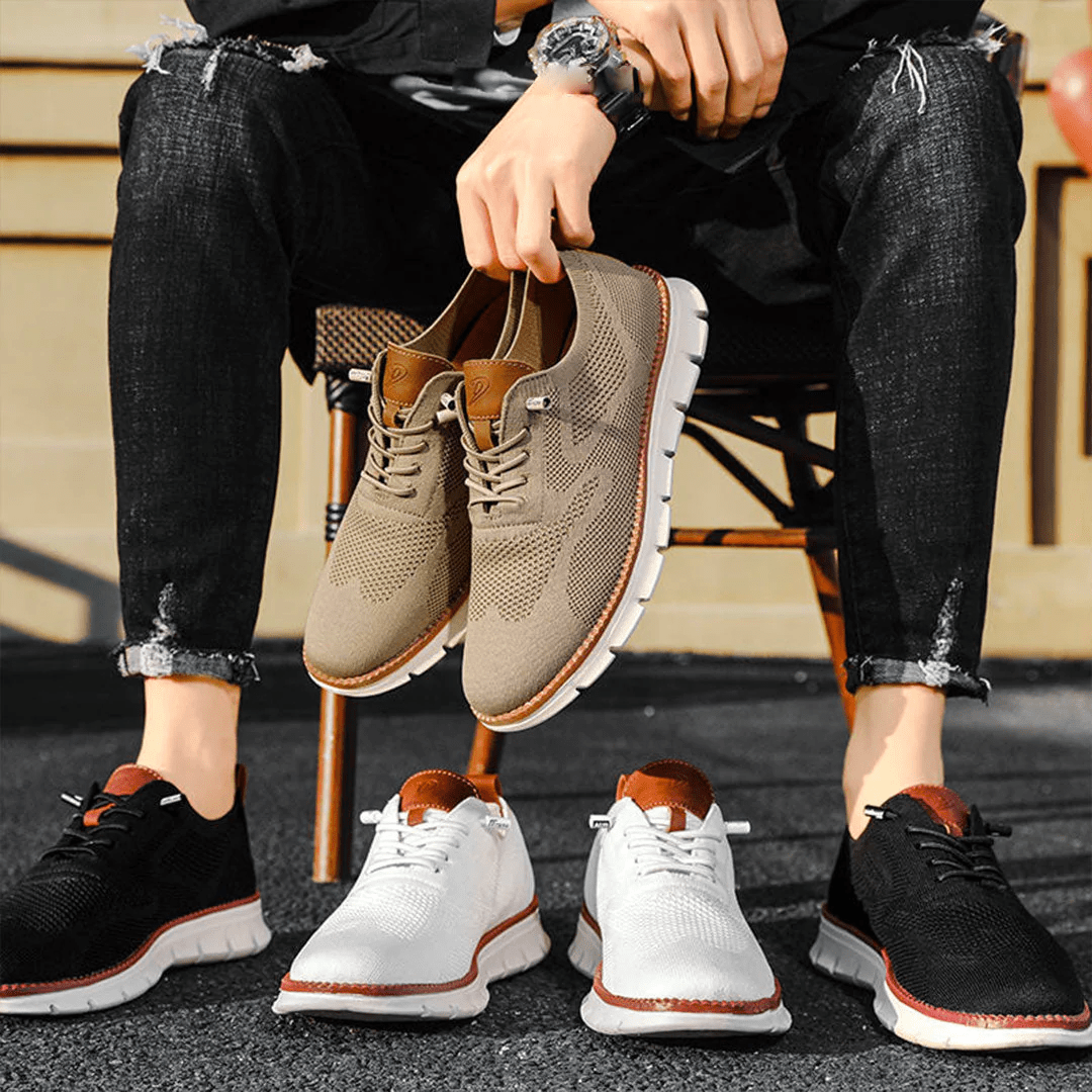 Men's performance orthopedic sneakers, breathable with shock-absorbing soles.