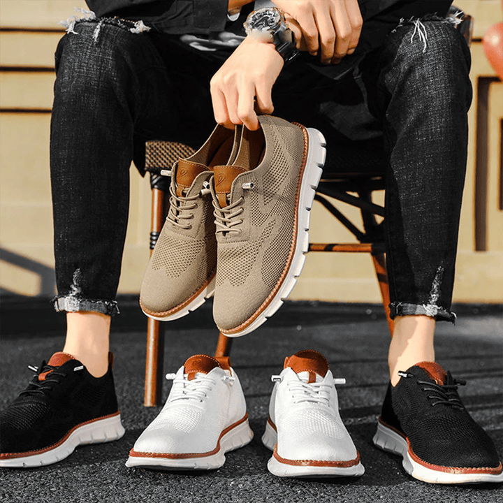 Men's performance orthopedic sneakers, breathable with shock-absorbing soles.