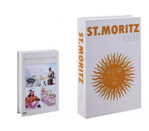 Stylish faux book set, enhancing interior styling & creating chic home accents.