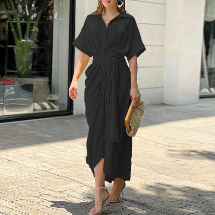 Classic yellow Timeless Elegance women's dress. Fitted design, versatile for any elegant day-to-night occasion.