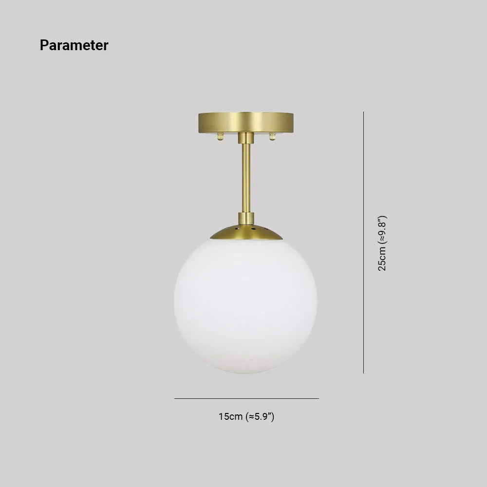 Black modern LED globe ceiling lamp, flush mount design, perfect for bedroom lighting & home decor.