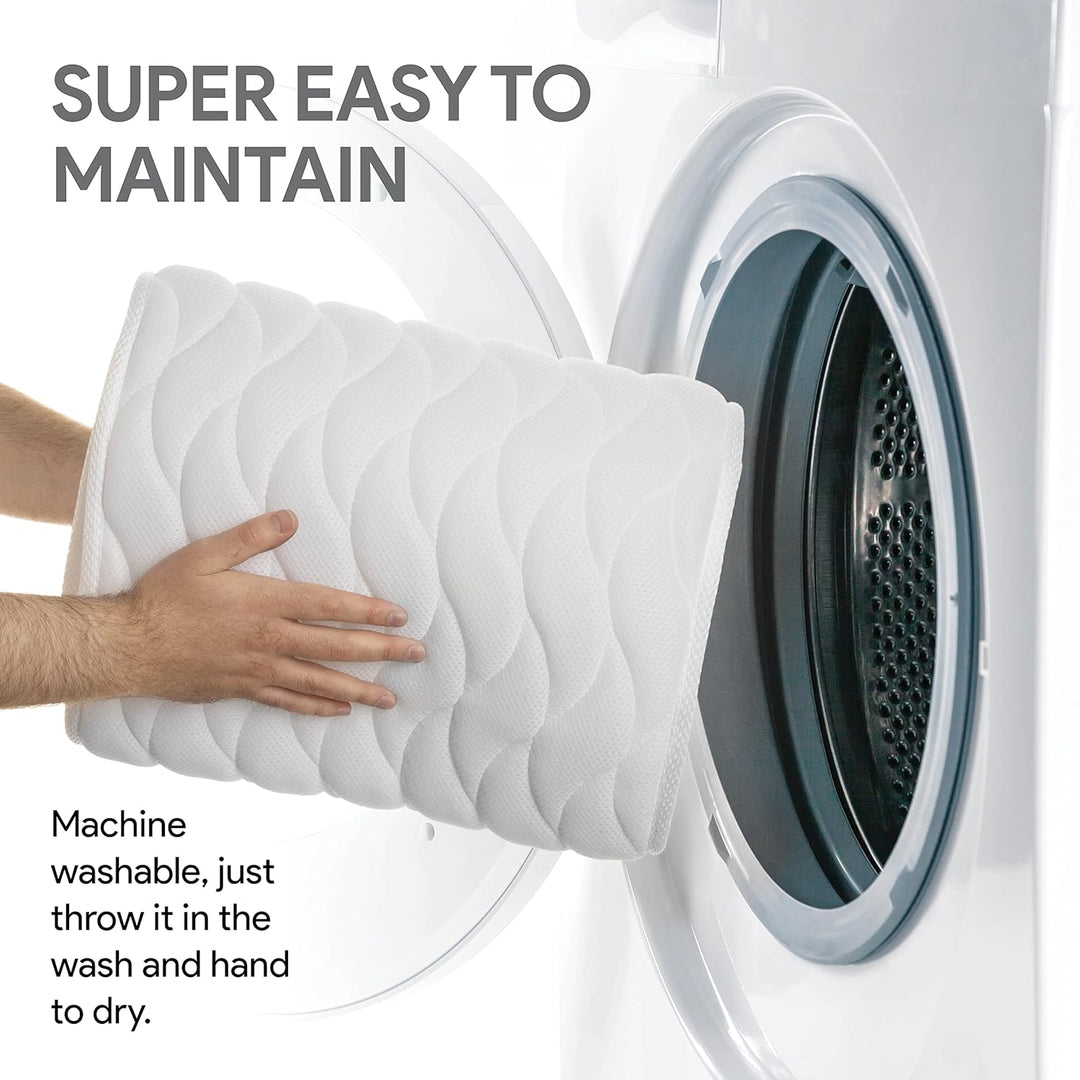 White full body bathtub pillow for ultimate unisex bath relaxation, providing comfortable spa experience & support.