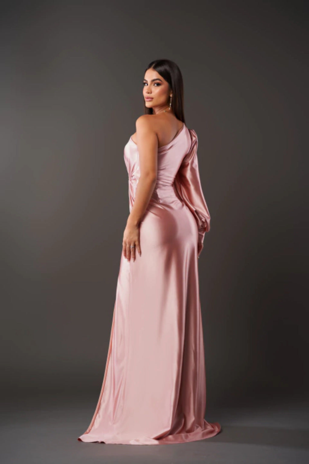 Leony refined style dress, comfortable evening wear for women's special events.