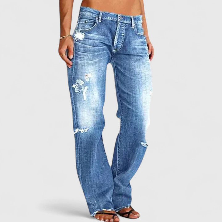 Women's Low Rise Flare Jeans