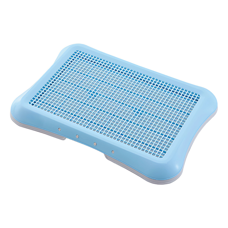 Indoor pet potty training system with easy clean tray for puppies. Ideal dog toilet & floor protection.