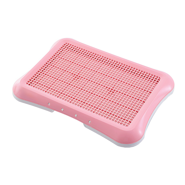 Pet potty training system with synthetic grass & easy clean tray. Great for indoor dog & puppy house training.