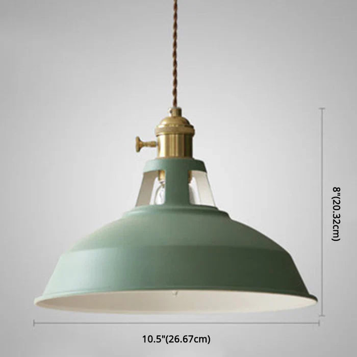 Illuminate your space with this striking industrial retro pendant light.