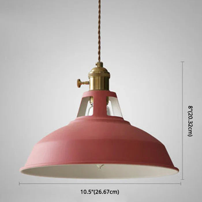 Durable iron hanging lamp, fitting the industrial and retro decor styles.