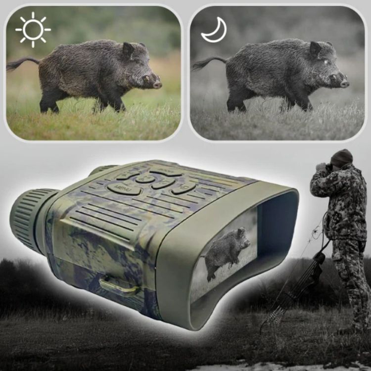 HD Infrared Night Vision Binoculars for wildlife observation, security, and long-range dark vision up to 1000ft.