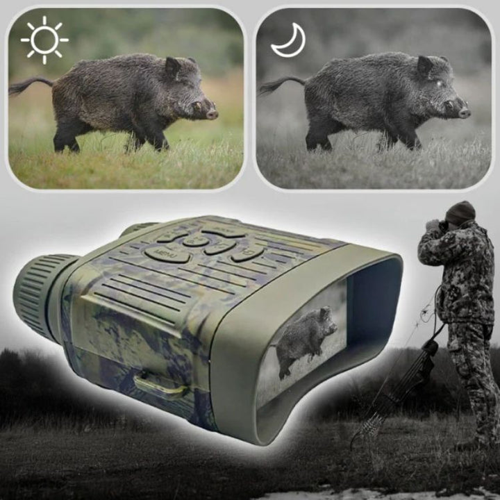 HD Infrared Night Vision Binoculars for wildlife observation, security, and long-range dark vision up to 1000ft.