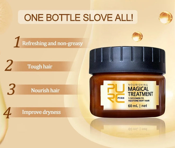 Deep conditioning hair treatment with natural ingredients. Repair and moisturize dry, damaged hair for ultimate smoothness & shine.