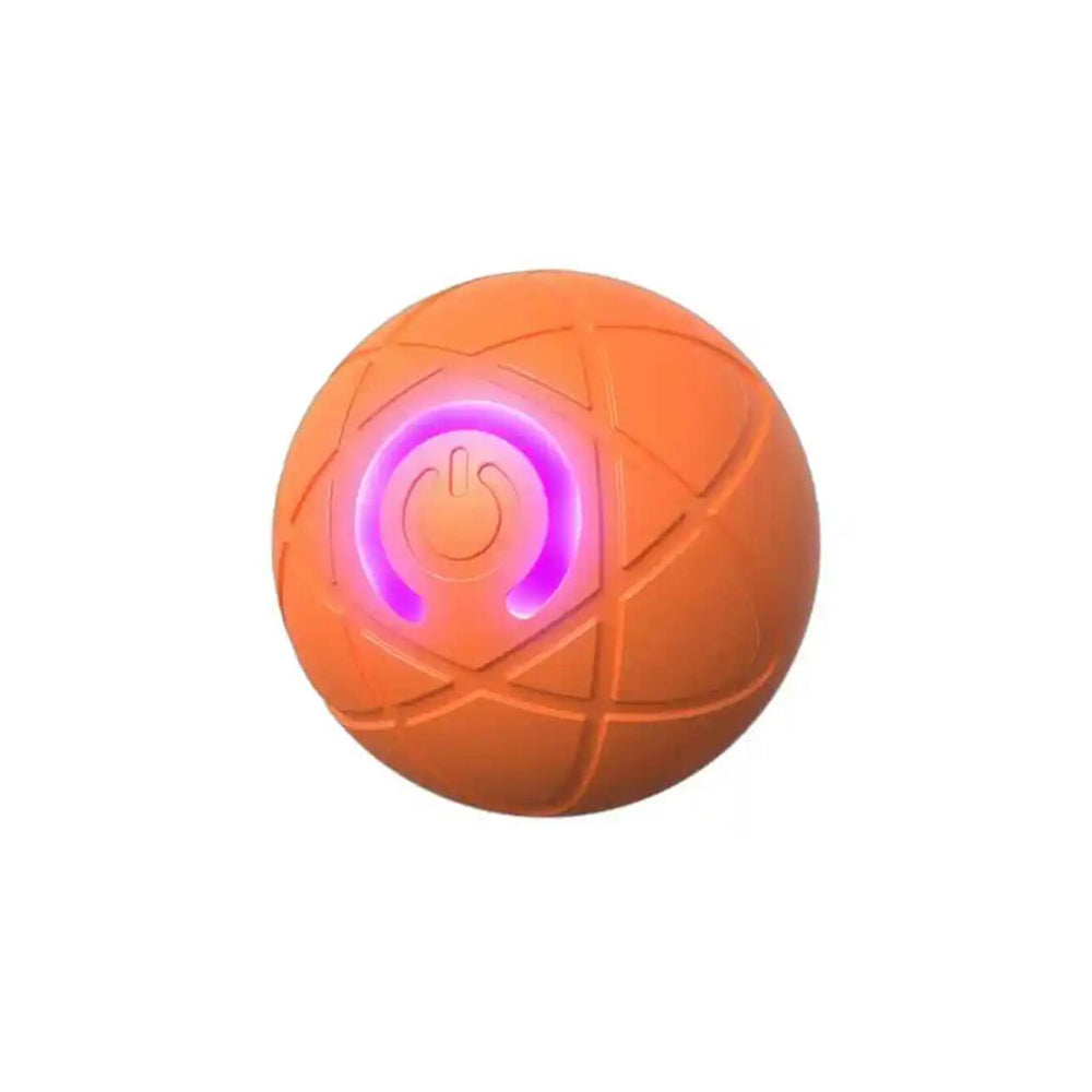 Interactive automatic pet ball, engaging exercise toy for dogs & cats.