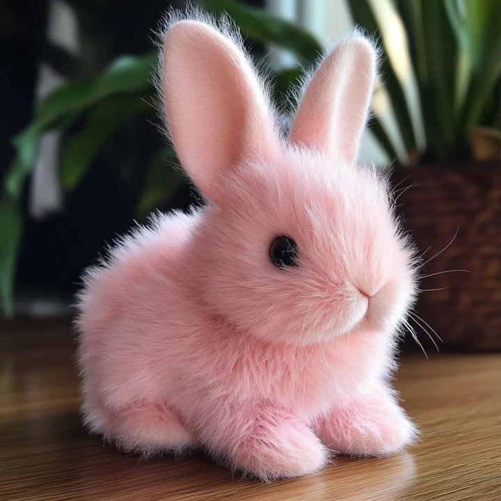 Interactive plush bunny toy for kids with realistic movements & sounds, perfect for toddlers & children.