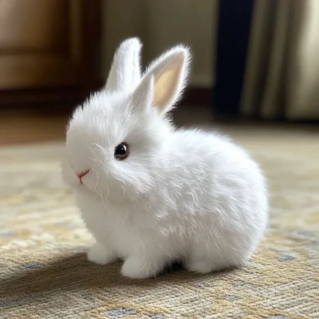 Electronic pet plush bunny, interactive toy for kids with realistic movements & sounds, a soft animal gift.