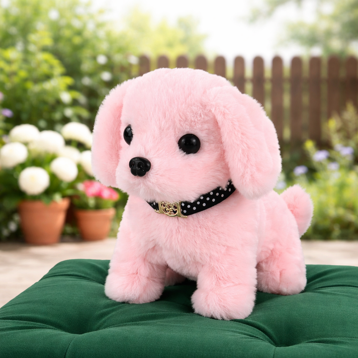 Best interactive stuffed animal: a robot dog that walks and barks