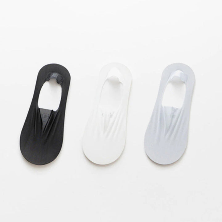 Unisex invisible no-show socks (3 pairs), breathable for sneaker & flats, a summer everyday essential.