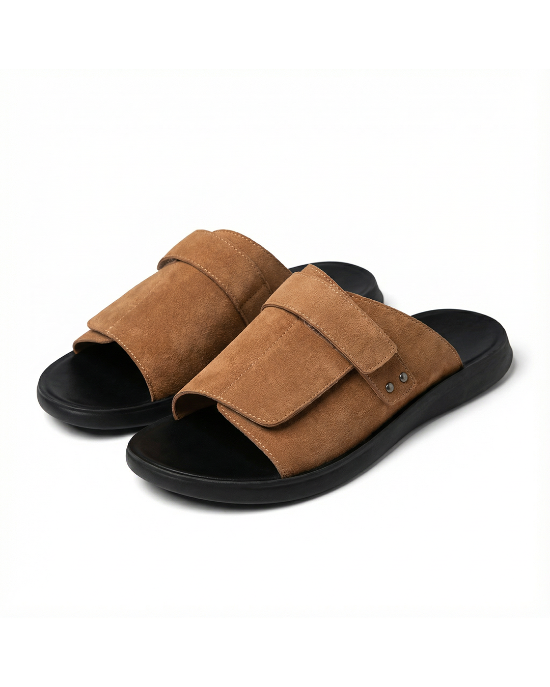 Men's Isaac adjustable comfort slides sandals. Ideal casual slip-on footwear for summer.