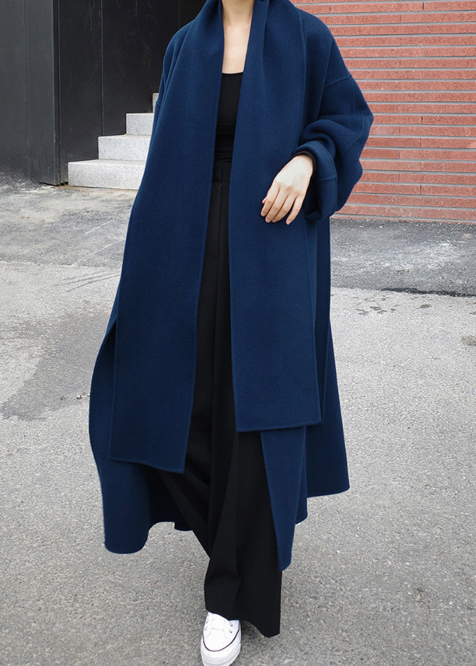 Sophisticated grey Isabelle women's tailored coat, a warm wool winter jacket for elegant cold weather style.