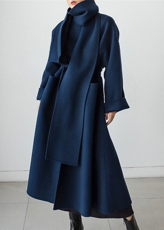 Elegant Isabelle women's tailored wool winter coat, warm long jacket for sophisticated cold weather fashion.