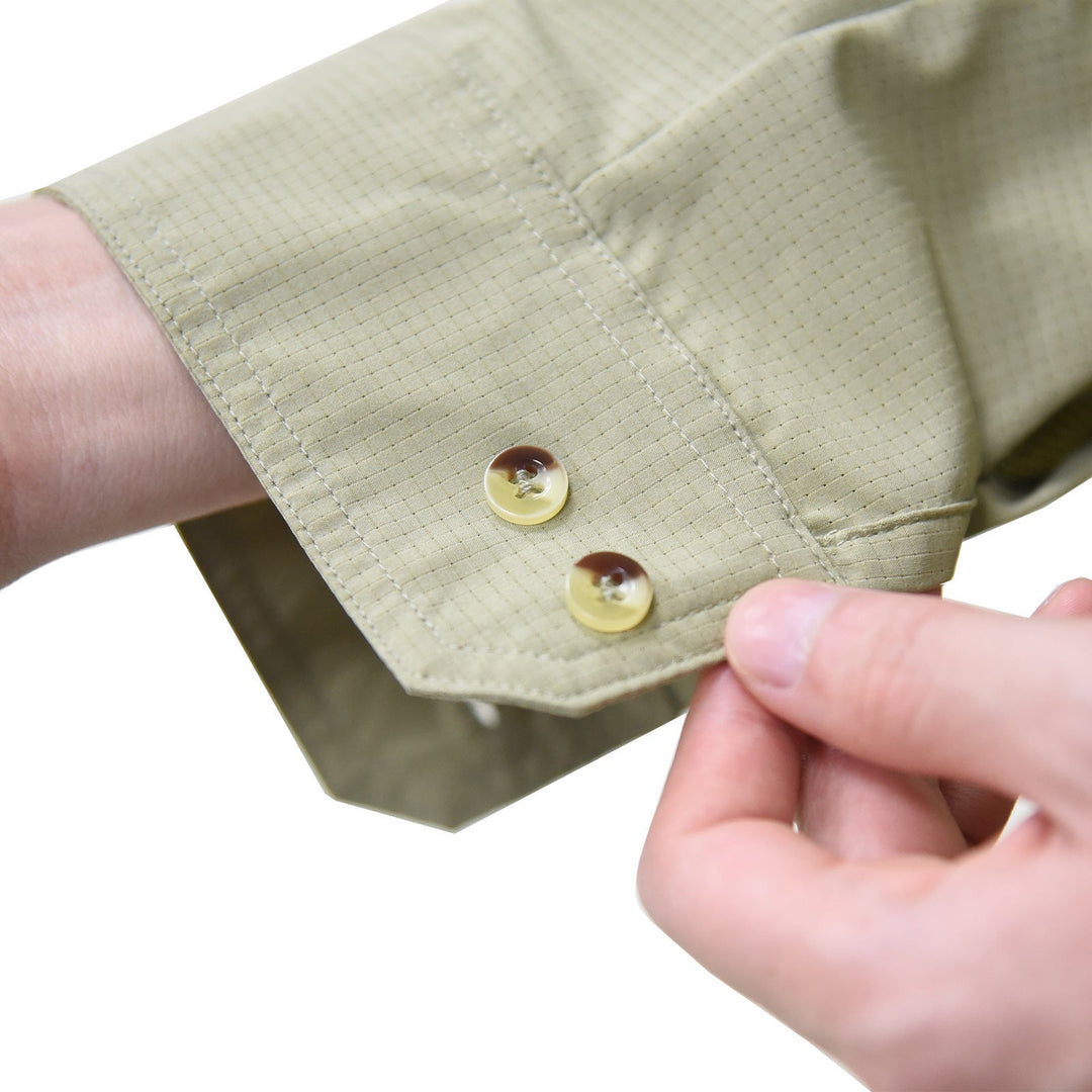 Men's long sleeve fishing & hiking shirt. Quick-dry, breathable fabric offers sun protection for all outdoor adventures.