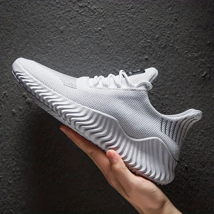 Men's stylish orthopedic lace-up sneakers, lightweight & comfortable for everyday walking.