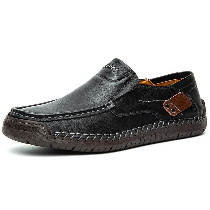 Men's comfortable orthopedic dress loafers, designed for foot support and refined style, ideal for work or casual outings.