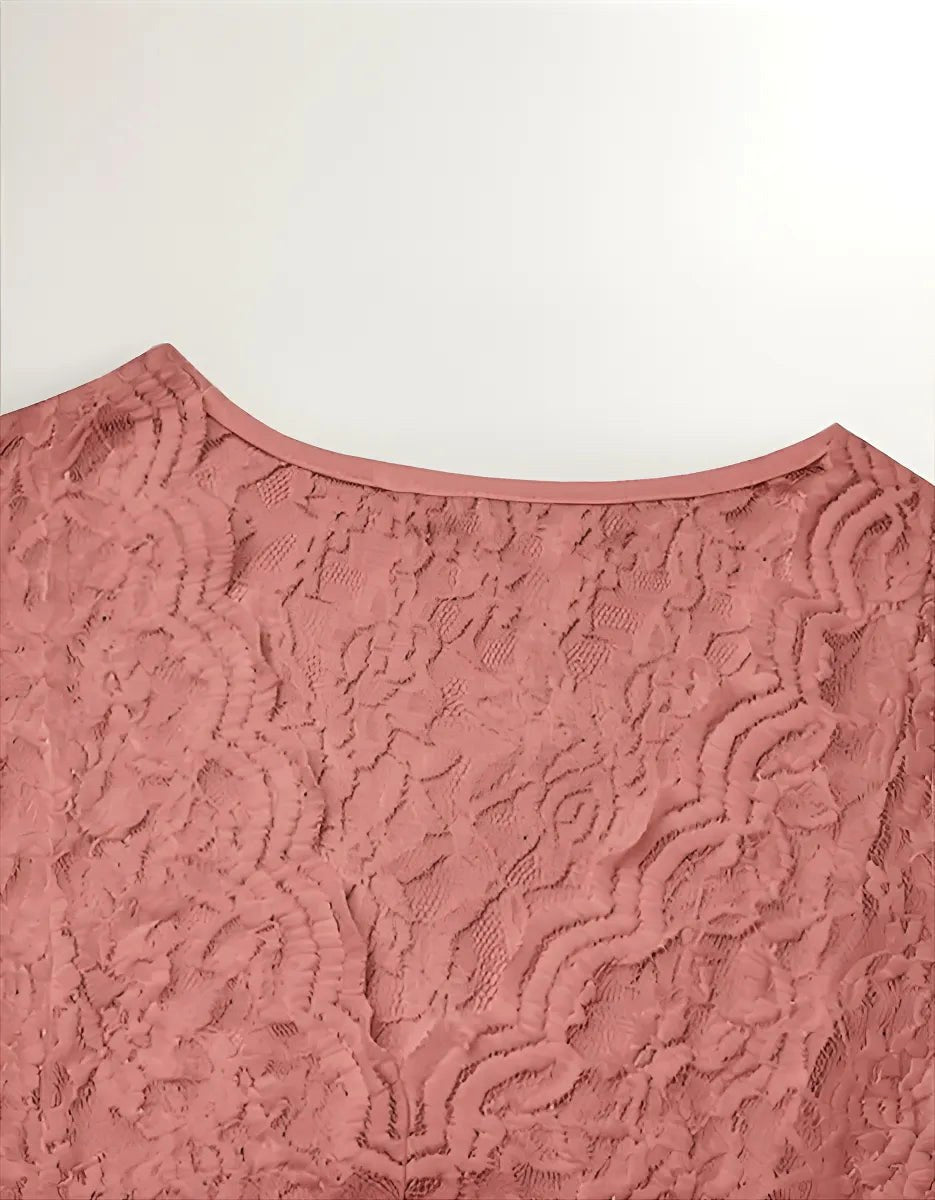 Sophisticated women's V-neck blouse, short sleeves & a flattering fitted design.