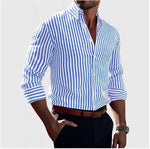 Striped Blue