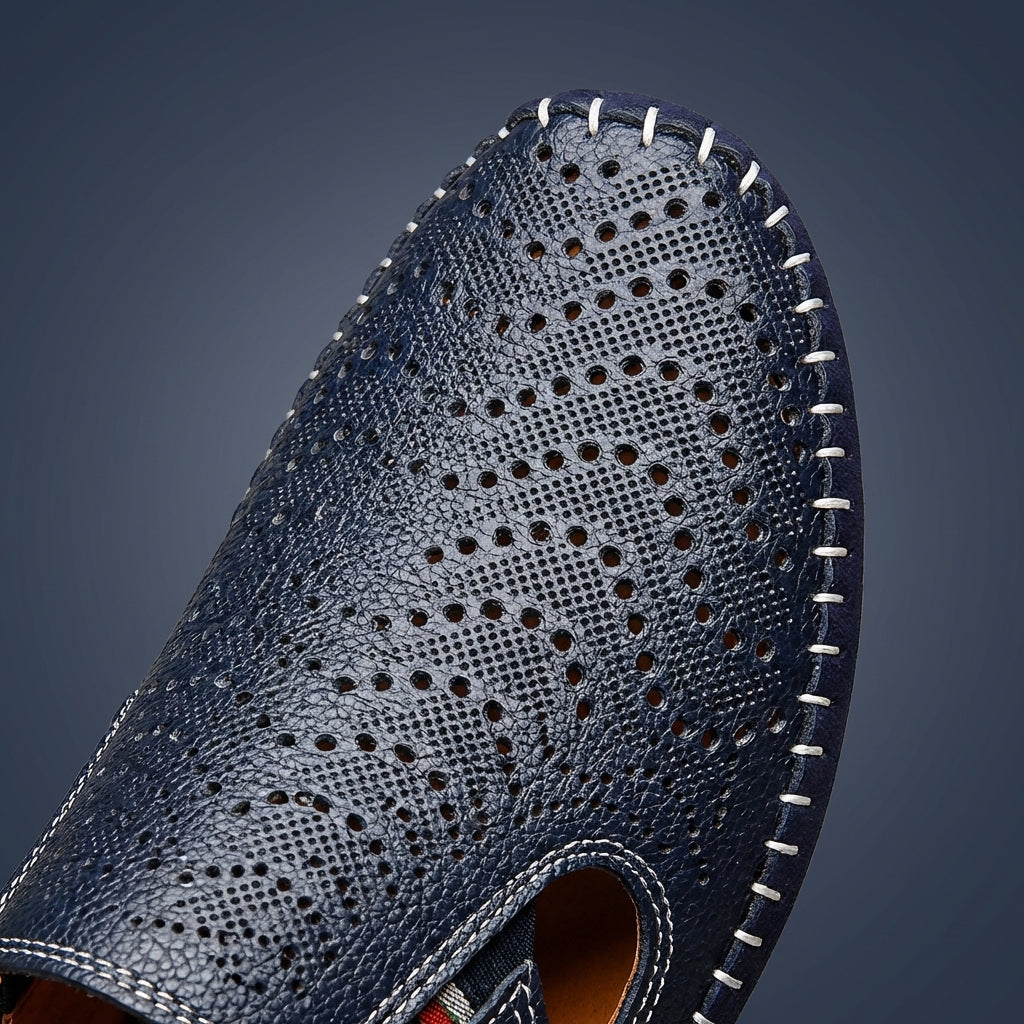 Breathable men's pool slides, perfect beach wear & casual footwear for summer vacations.