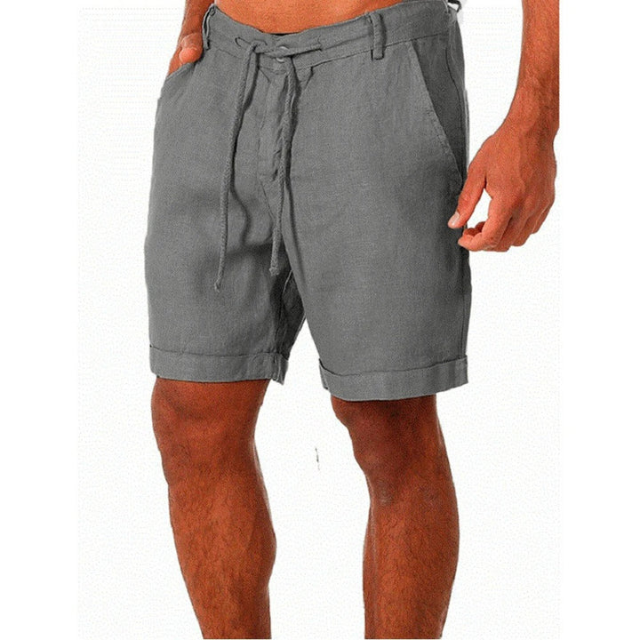 Graceful men's drawstring shorts for summer. Casual & comfortable for warm days, beach, or vacation wear.