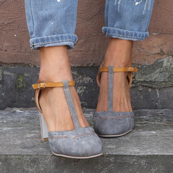 Women's Black/Blue/Gray Heeled Shoes