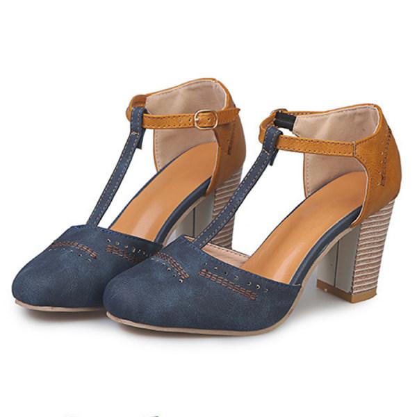 Women's Black/Blue/Gray Heeled Shoes