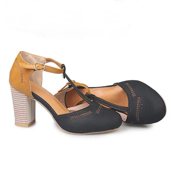 Women's Black/Blue/Gray Heeled Shoes