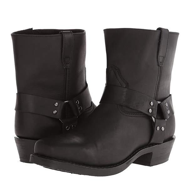 Classic men's western orthopedic boots, brown leather, combining rugged durability with all-day comfort.