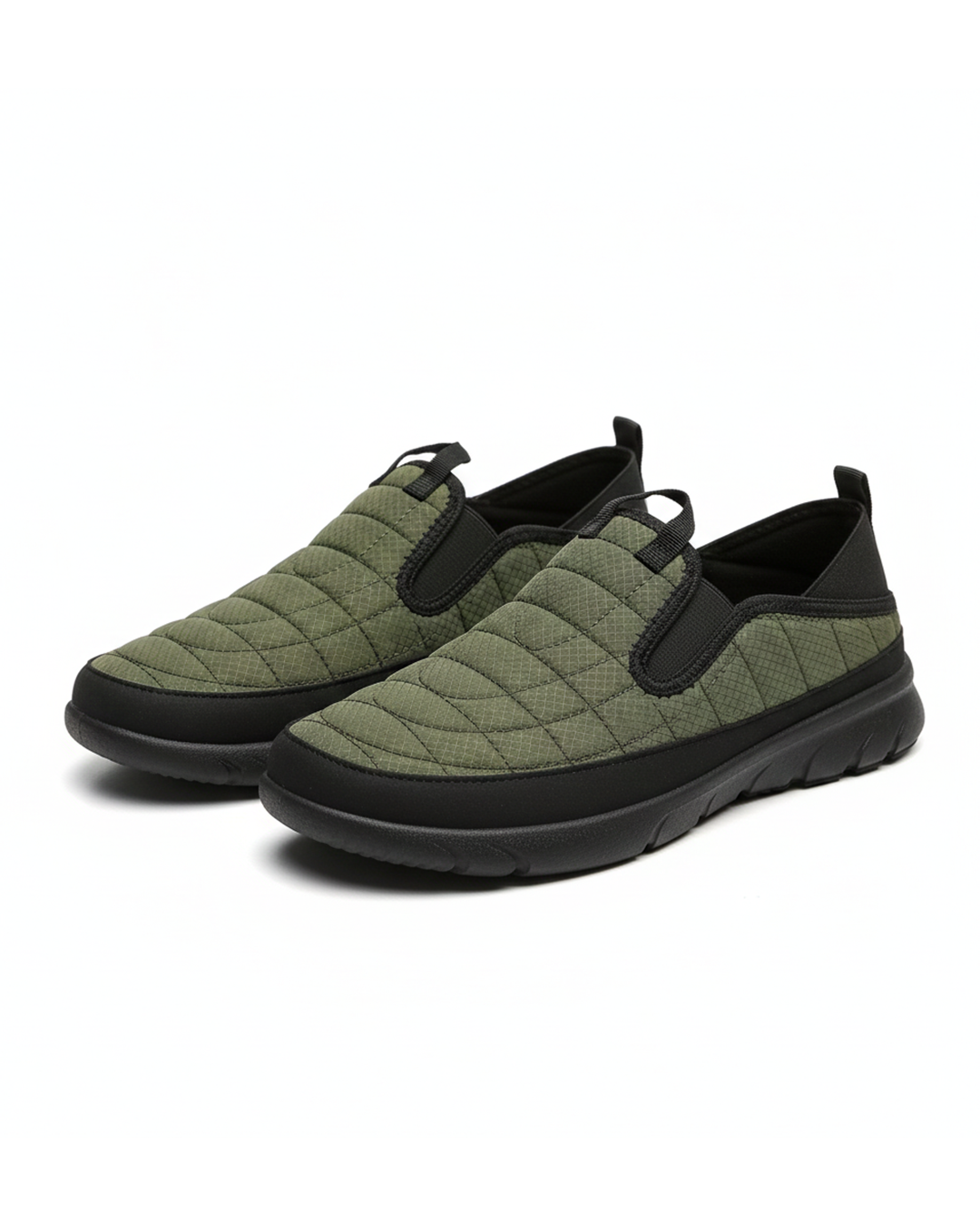 Men's orthopedic slip-on shoes, cozy cushioned comfort for daily wear & foot support.