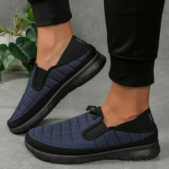 Daily wear men's orthopedic slip-on shoes, cozy & cushioned for all-day foot support.