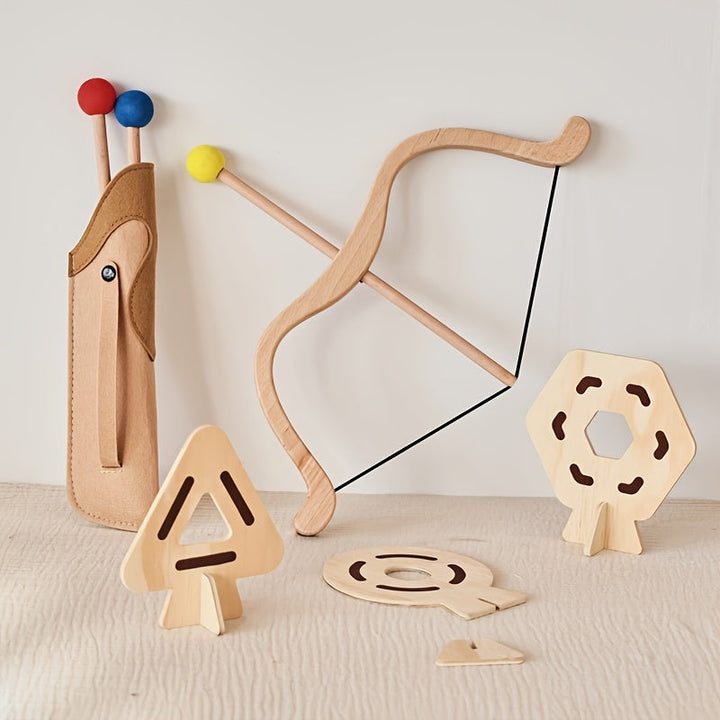 Children's archery bow and arrow set, a safe and fun outdoor activity toy for kids.