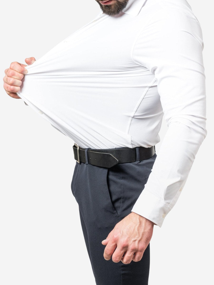 Men's slim fit stretch shirt, tailored for comfort. Ideal for business & casual wear.