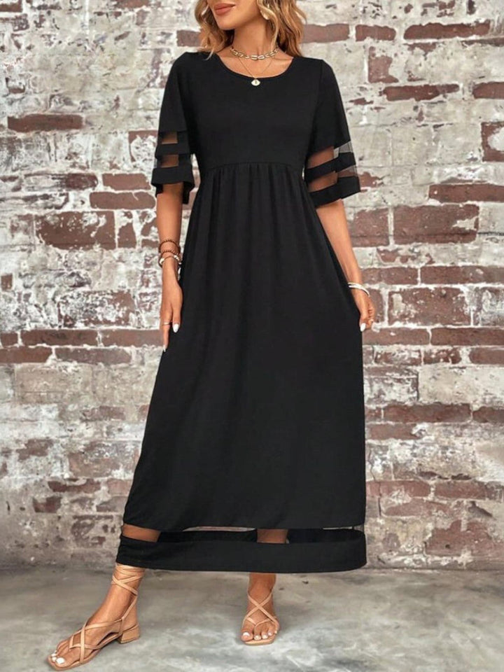 Women's comfortable midi dress with tummy control, a flattering bodycon style perfect for elegant evening wear.