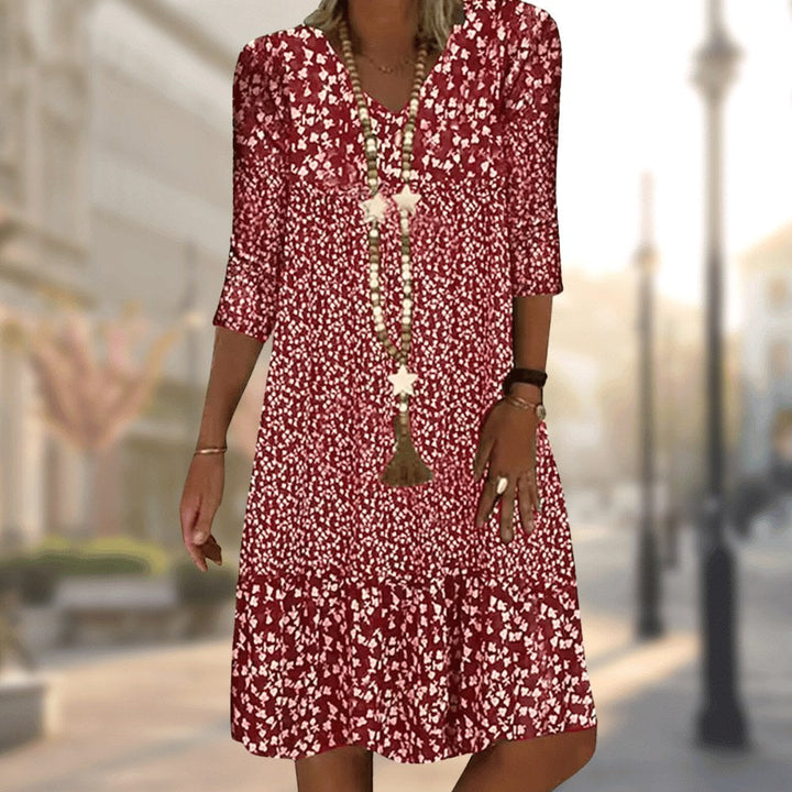 Chic women's tailored day dress; comfortable & versatile for office, casual or special occasions.