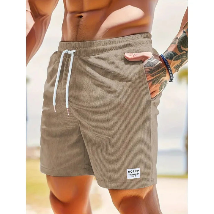 Soft & comfortable men's casual shorts, relaxed fit drawstring design for leisurely summer days & everyday use.
