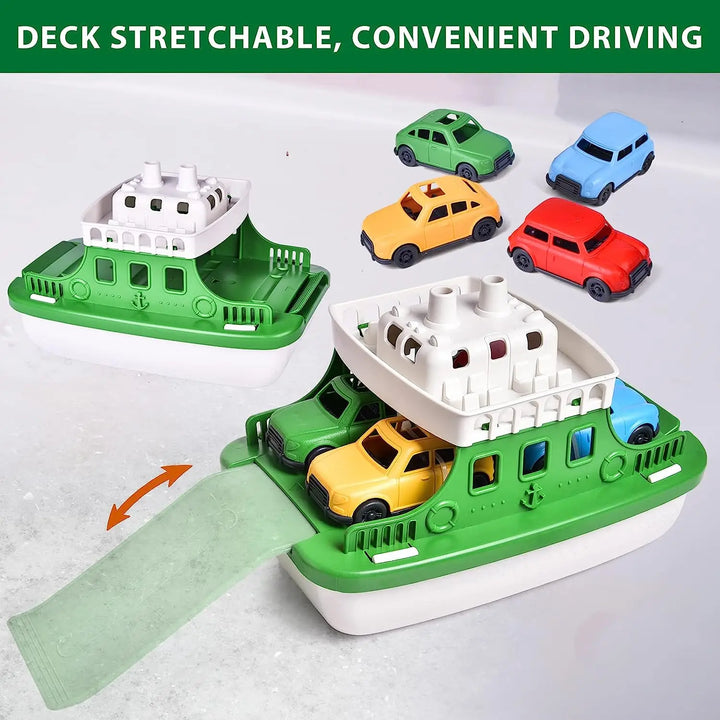 Bath time fun for kids with durable boat & ferry water toys, perfect for toddlers.