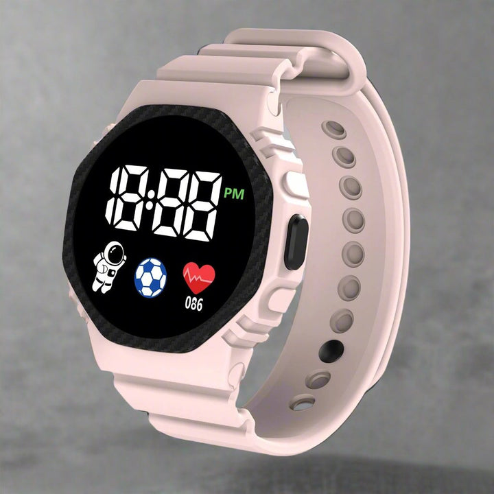 Learn to tell time with this fun and durable kids' digital watch.