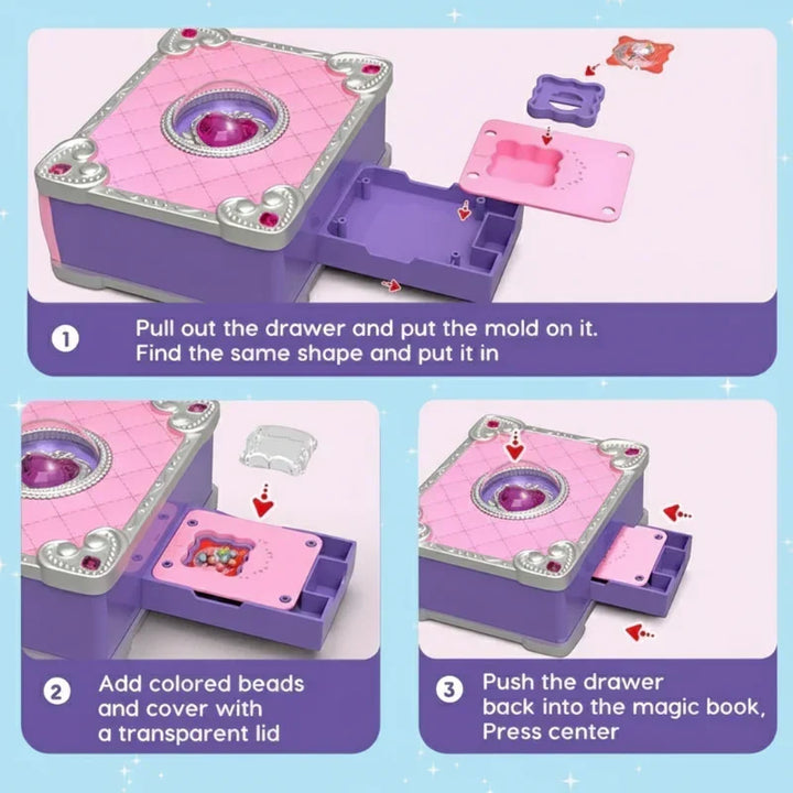 Engaging kids' craft kit fostering creativity and fine motor skills with DIY 3D stickers and jewelry.