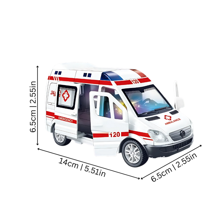 Bright kids' imaginative rescue vehicle toy, perfect for toddler role-play with engaging sounds & lights.
