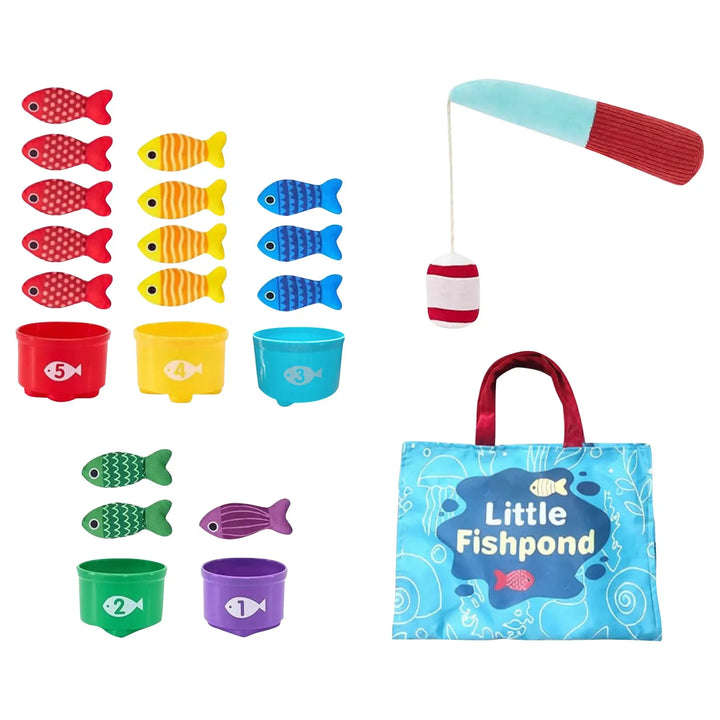 Educational magnetic fishing toy for toddlers & preschoolers, enhancing hand-eye coordination.
