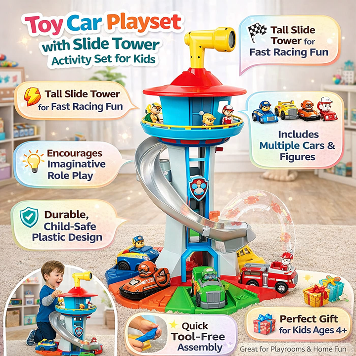 Interactive toy car activity set with engaging features for kids