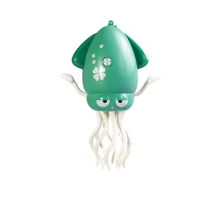 Kids' rechargeable dancing octopus toy with flashing lights. Provides musical entertainment & interactive fun.